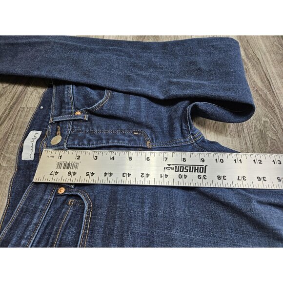 (3/$35) LOFT Jeans Womens 26 / 2 Blue Modern Skinny Raw Frayed Hem Ankle Denim - Picture 12 of 13